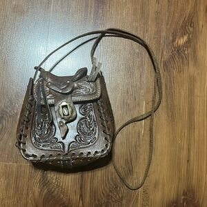 Hand made fully leather hand bag